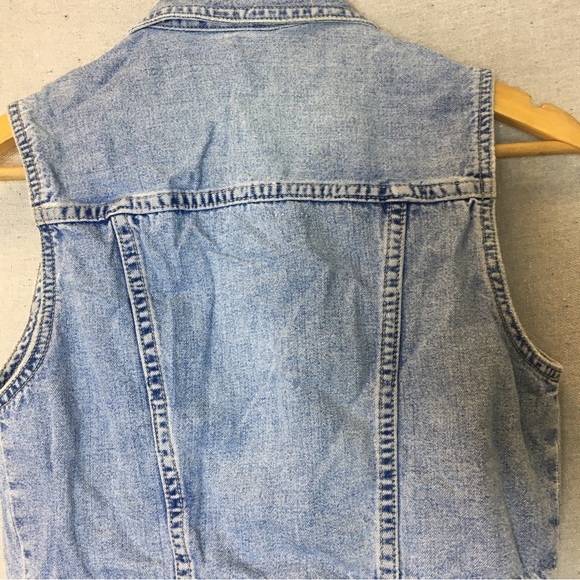 Vintage 80s Guess Jeans Womens Denim Vest - Picture 4 of 10